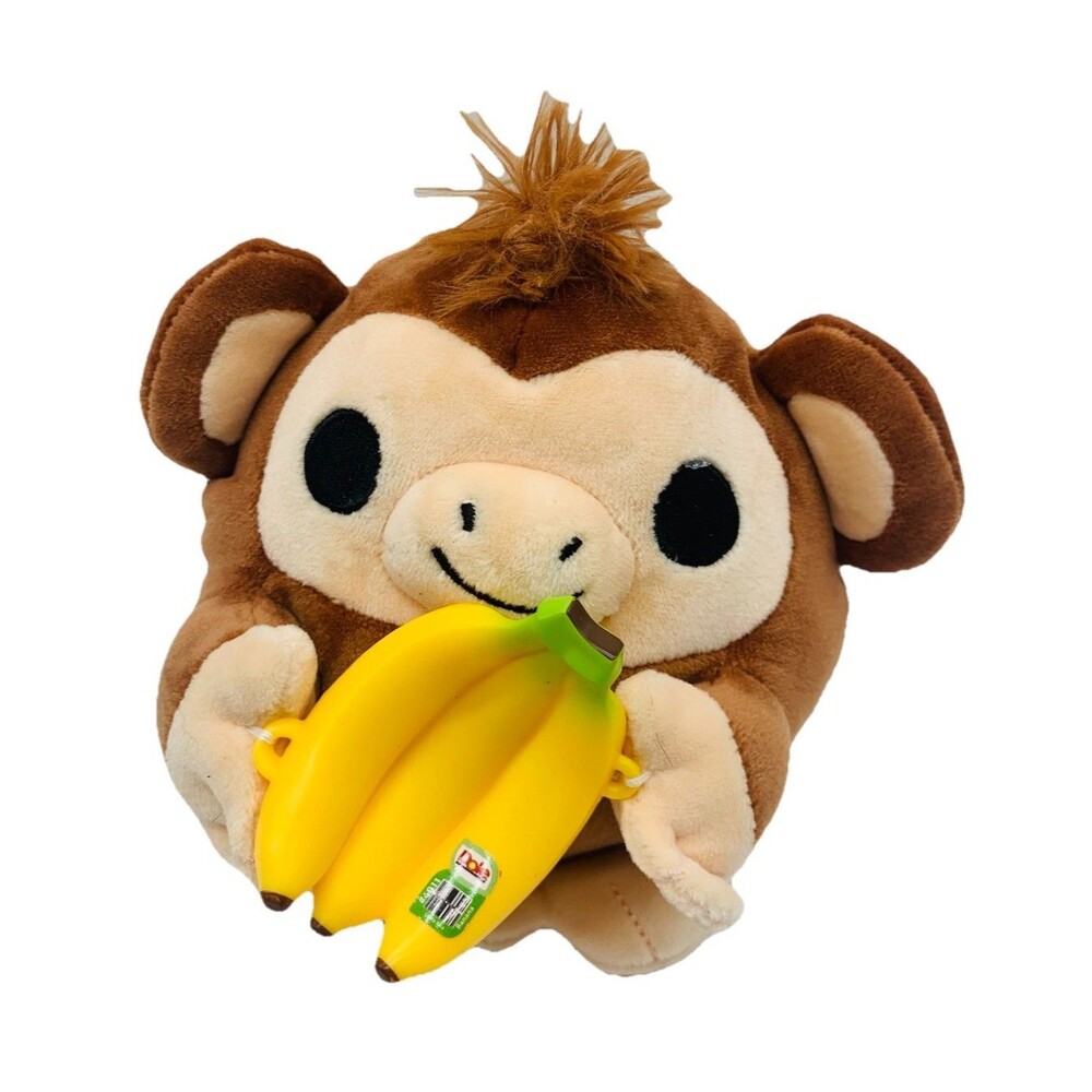 Zuru Snackles Riko The Monkey w/ Chiquita Bananas 5" Mini Brands Stuffed Plush